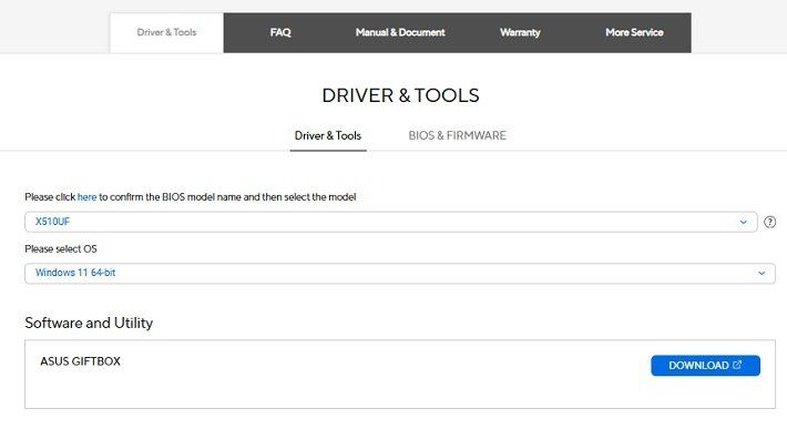 driver asus